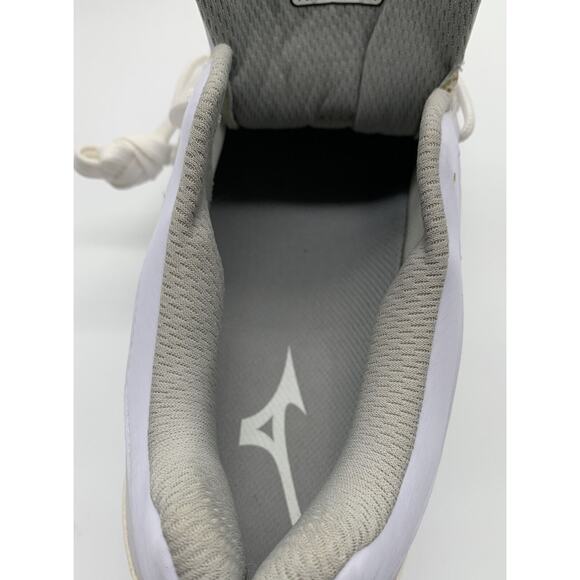 Mizuno 9 Spike Advance Sweep 3 Womens 11.5 Softball Cleat White Gray - Picture 4 of 6